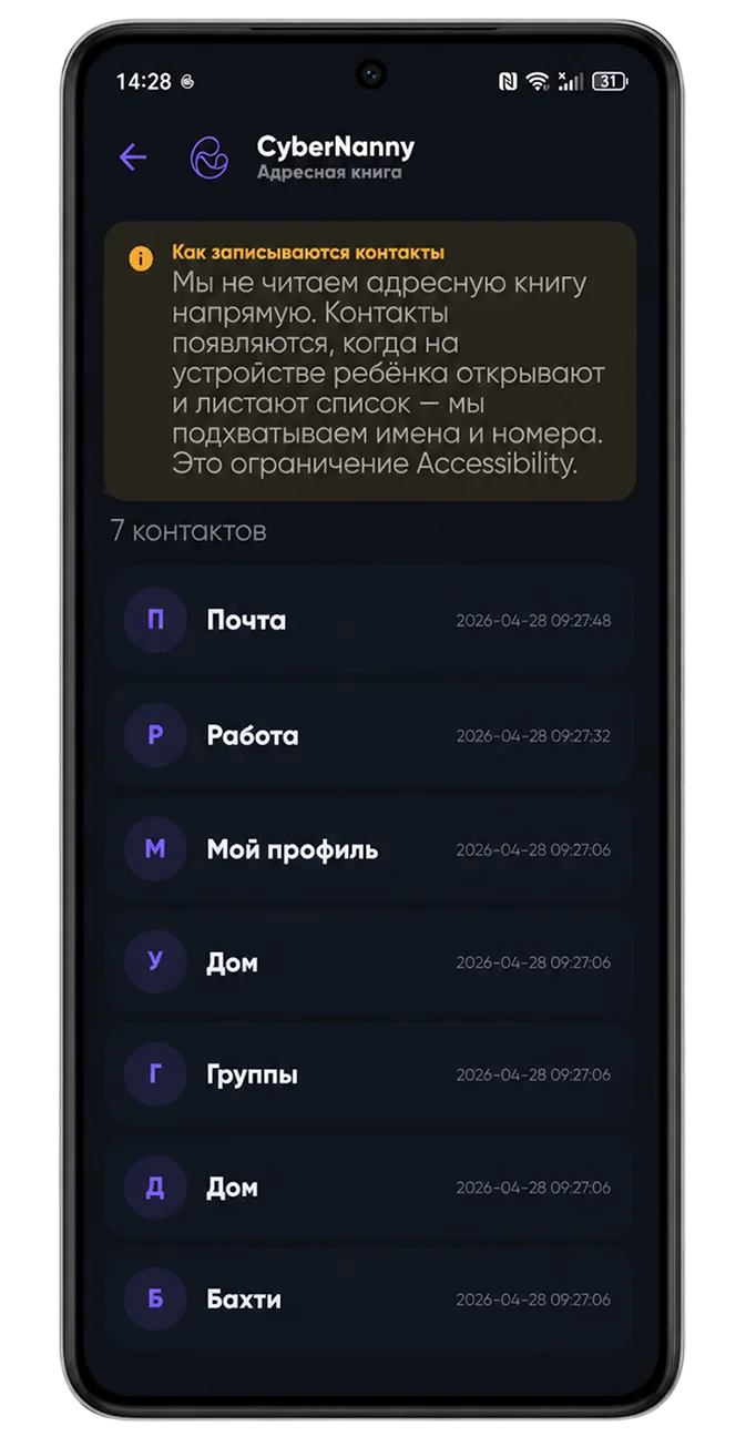 Книга контактов
